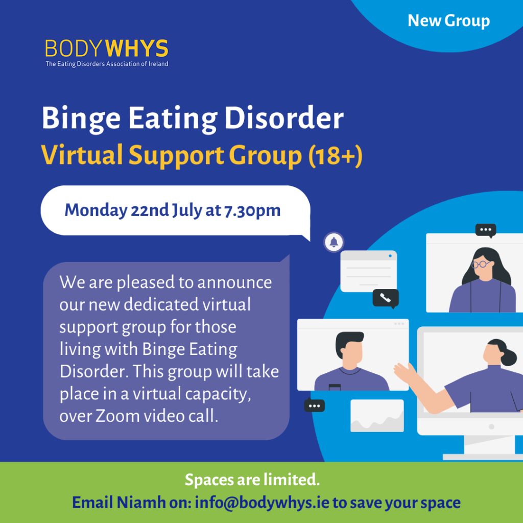 Bodywhys New Binge Eating Disorder Virtual Support Group
